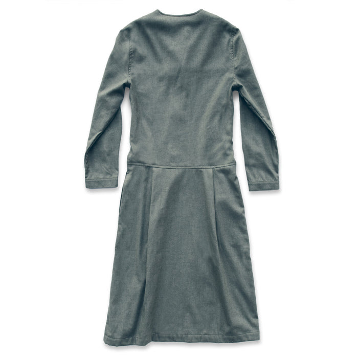 The Juniper Dress in Sage Brushed Cotton
