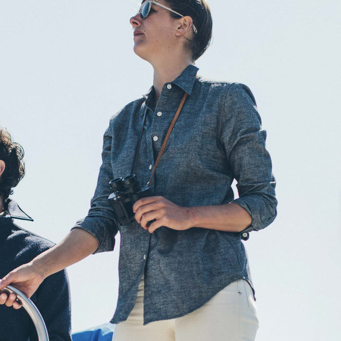 The Katherine in Charcoal Brushed Cotton