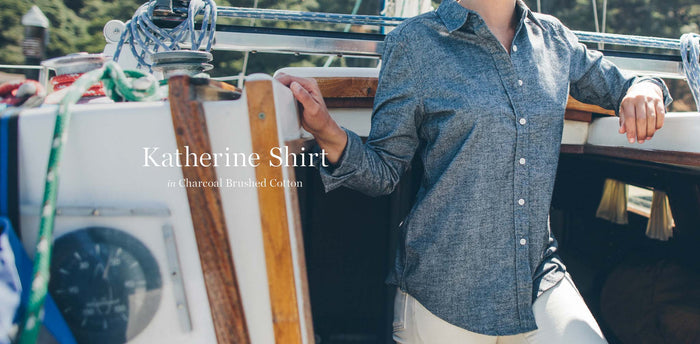The Katherine in Charcoal Brushed Cotton workshop header