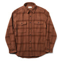 flatlay of The Maritime Shirt in Espresso Plaid Wool from the front
