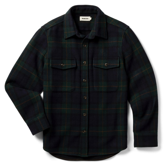 flatlay of The Maritime Shirt in Saltwater Plaid