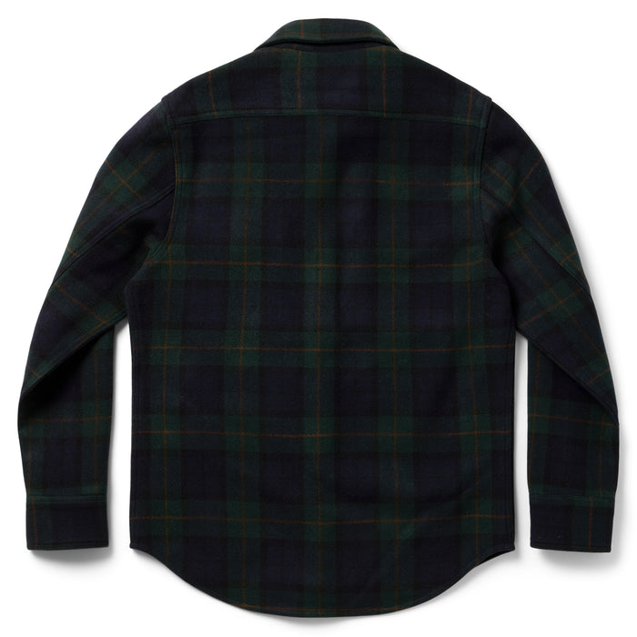 flatlay of The Maritime Shirt in Saltwater Plaid, shown from back