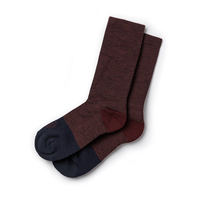 The Merino Sock in Maroon
