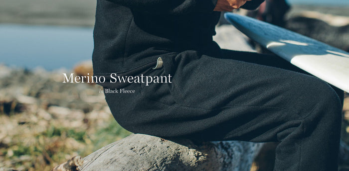 The Merino Sweatpant in Black Fleece workshop header