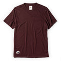 flatlay of The Merino Tee in Wine