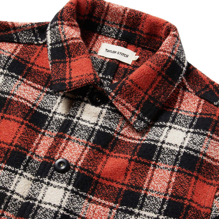 material shot of jacket with close up of collar