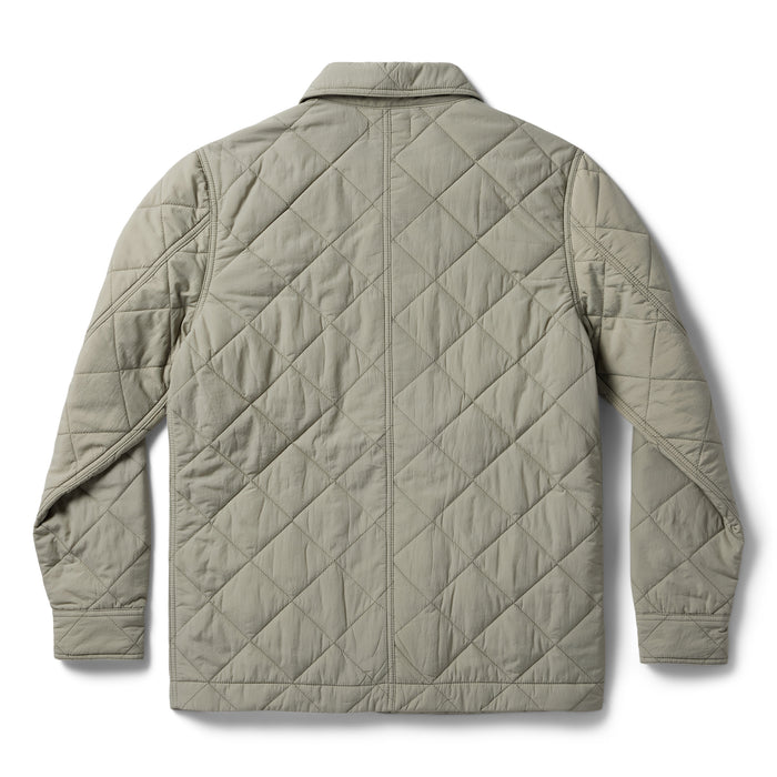 flatlay of the back of The Ojai Jacket in Sagebrush Diamond Quilt