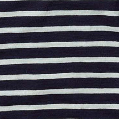 Color swatch of The Organic Cotton Henley in Rinsed Indigo Stripe