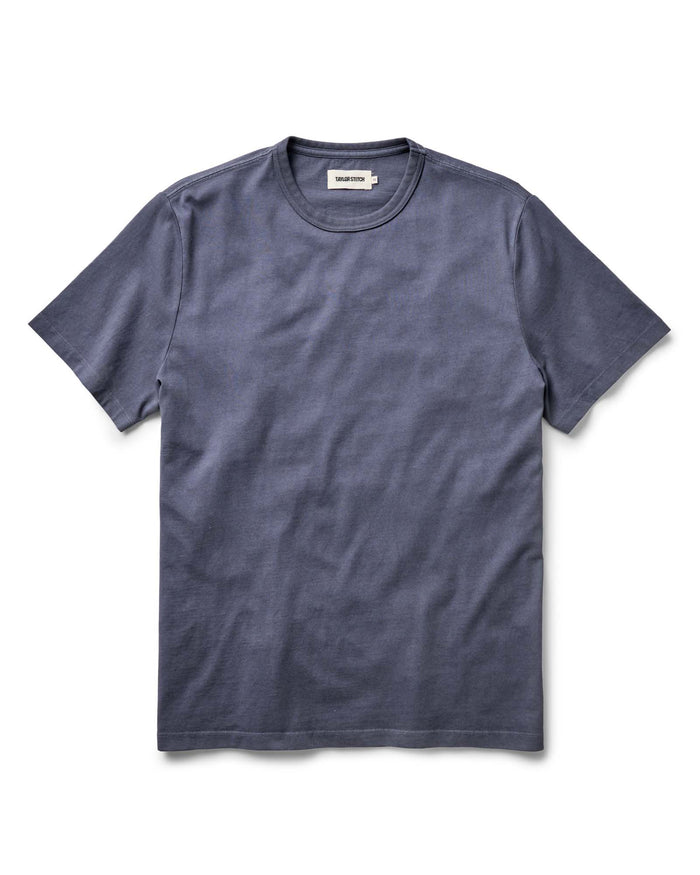 flatlay of The Organic Cotton Tee in Navy