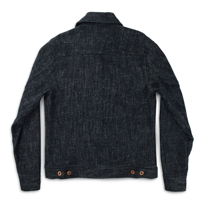 The Pacific Jacket in Indigo Silk Denim