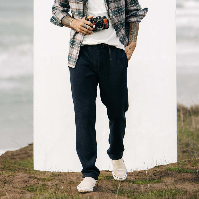 The Pack Pant in Coal Fleece