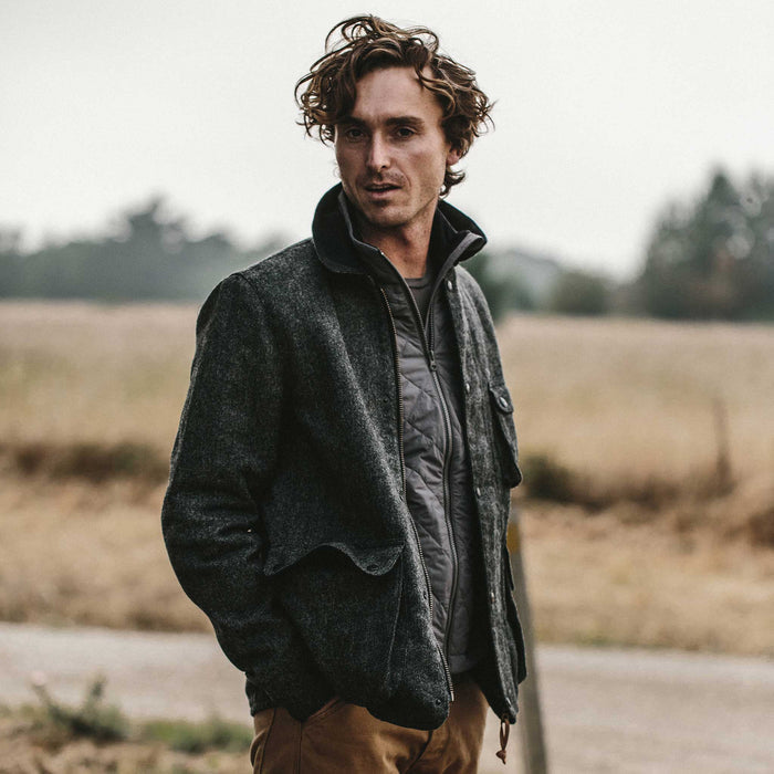Our fit model wearing The Rover Jacket.