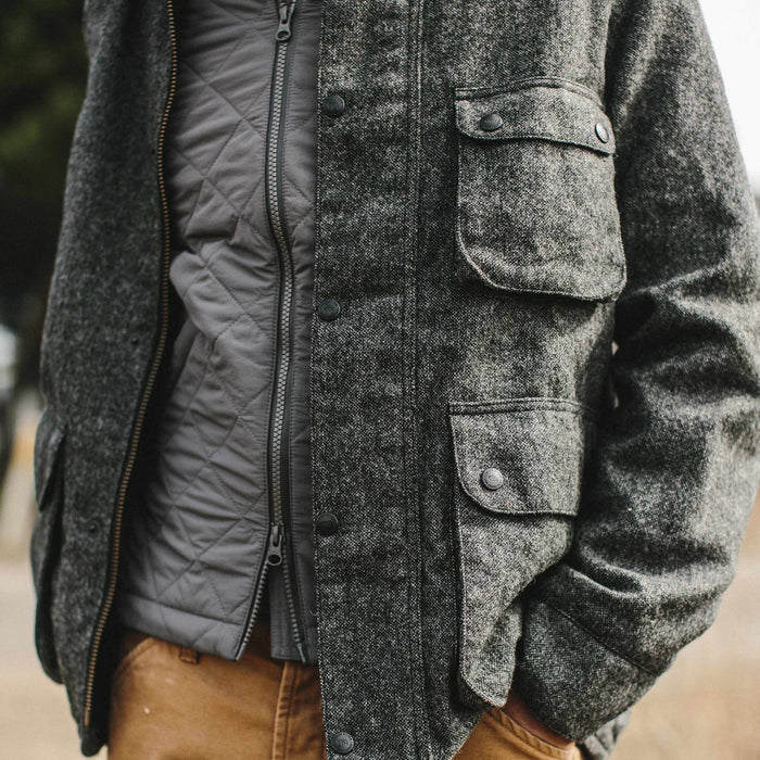 Our fit model wearing The Rover Jacket.