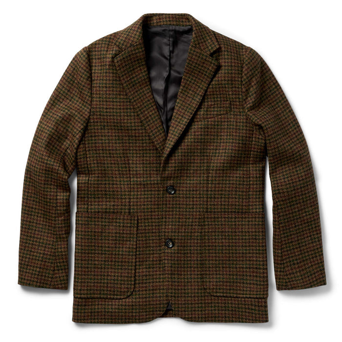 flatlay of The Sheffield Sportcoat in Tan Gun Check