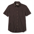 flatlay of The Short Sleeve California in Espresso Pique