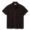 flatlay of The Short Sleeve Hawthorne in Espresso Pickstitch Waffle