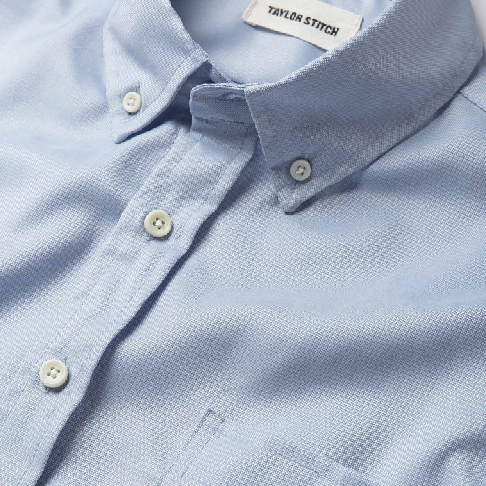 The Short Sleeve Jack in Washed Blue Oxford