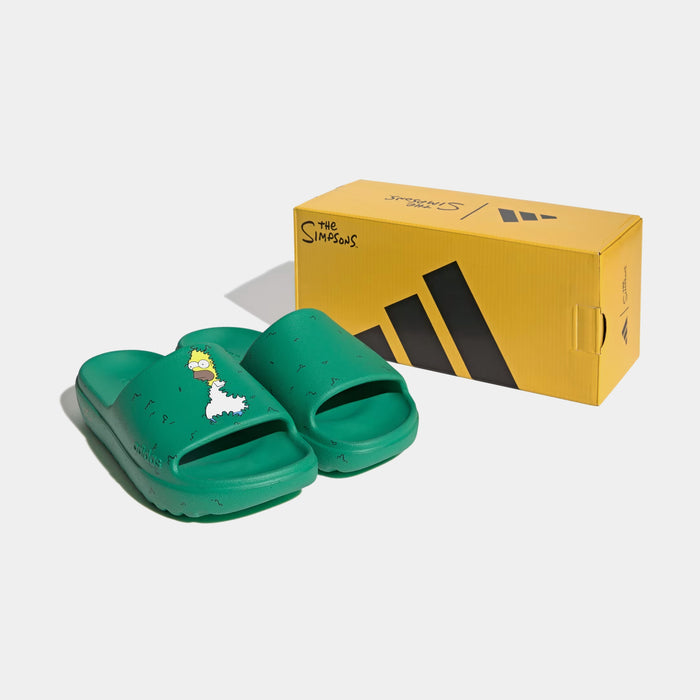 The Simpsons Adilette Lumia Slide Mens Sandals (Court Green/Core Black/Cloud White)