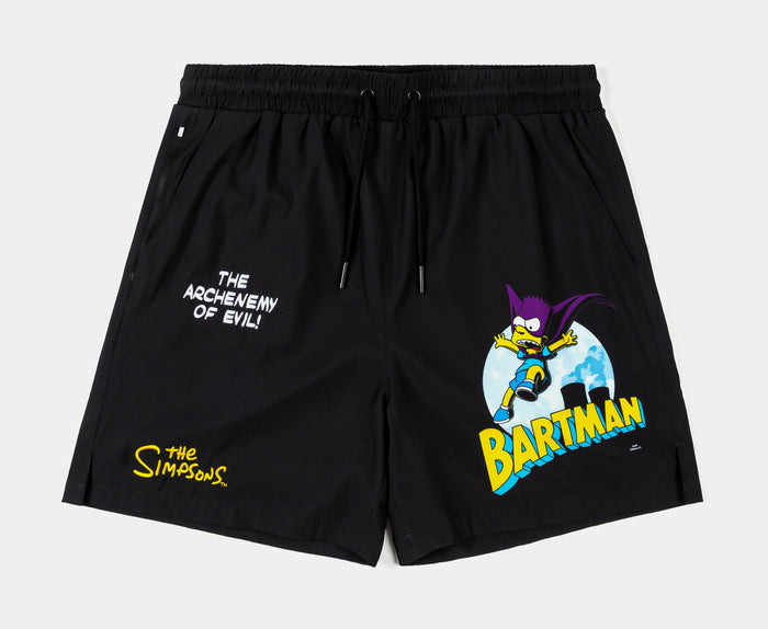 The Simpsons By Shoe Palace Bartman Hybrid Mens Shorts (Black/Purple)