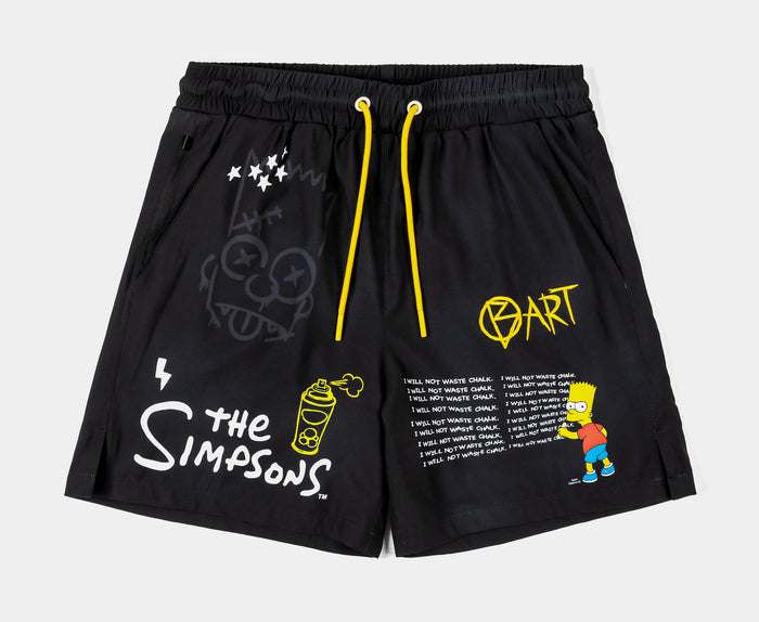 The Simpsons By Shoe Palace Chalkboard Hybrid Mens Shorts (Black/Yellow)