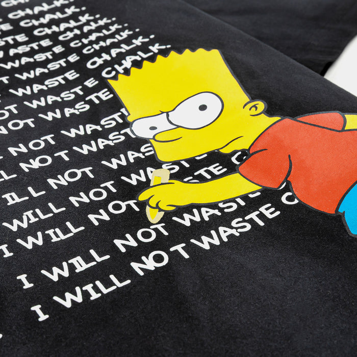 The Simpsons By Shoe Palace Chalkboard Mens Short Sleeve Shirt (Black/Yellow)