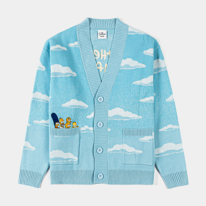The Simpsons By Shoe Palace Clouds Mens Cardigan (Blue/White)