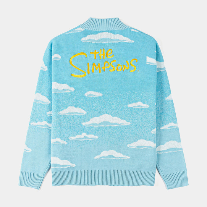 The Simpsons By Shoe Palace Clouds Mens Cardigan (Blue/White)