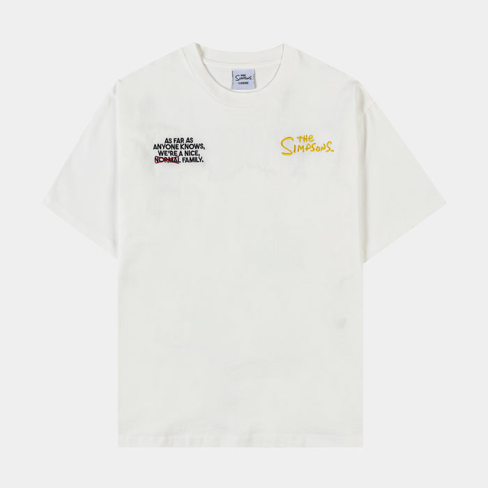 The Simpsons By Shoe Palace Couch Mens Short Sleeve Shirt (White/Yellow)
