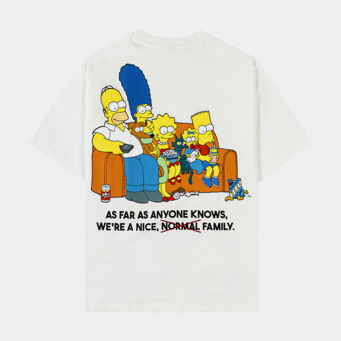 The Simpsons By Shoe Palace Couch Mens Short Sleeve Shirt (White/Yellow)