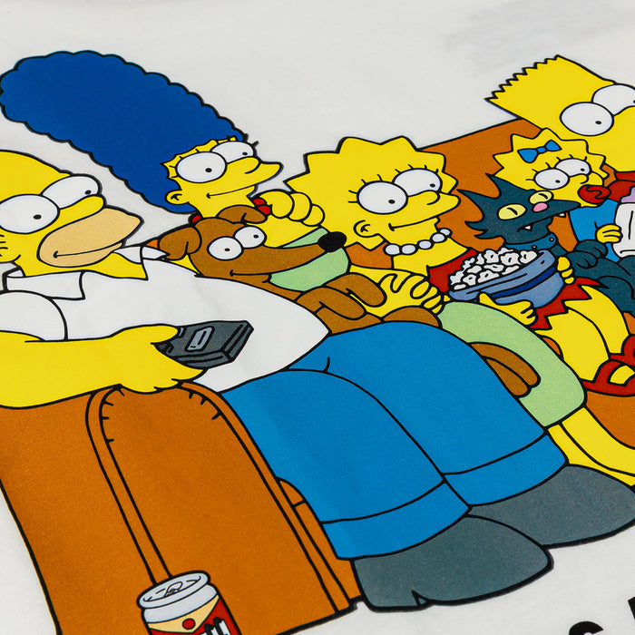 The Simpsons By Shoe Palace Couch Mens Short Sleeve Shirt (White/Yellow)