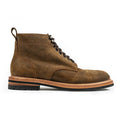 flatlay of The Trench Boot in Golden Brown Waxed Suede