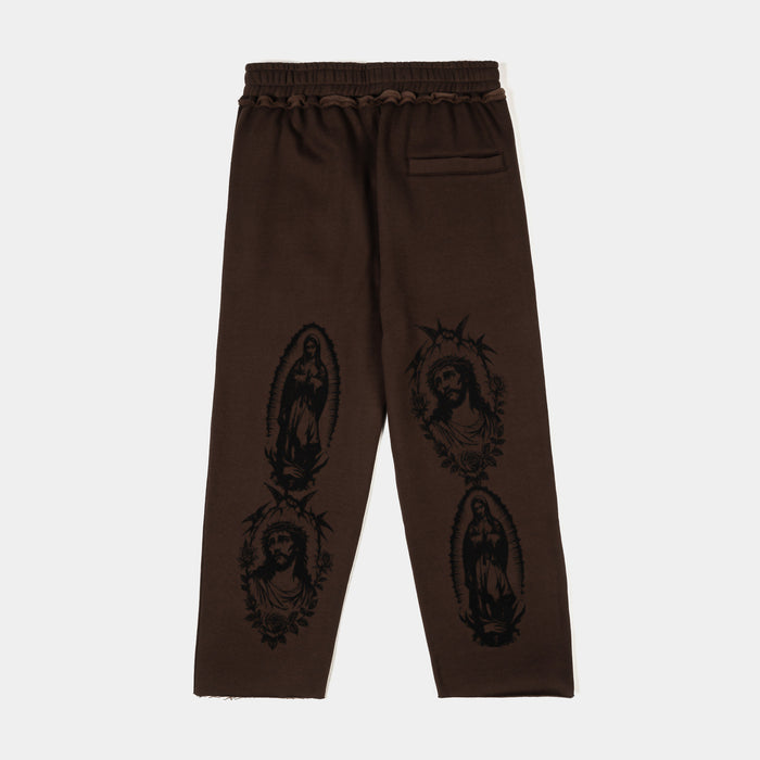 The Ultimate Sacrifice Fleece Mens Sweatpants (Brown/Black)
