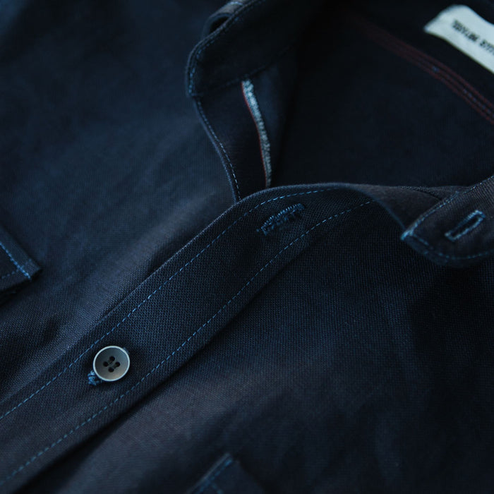 The Utility Shirt in Cone Mills Indigo Selvage Canvas