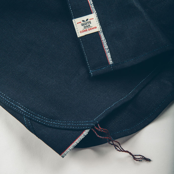 The Utility Shirt in Cone Mills Indigo Selvage Canvas