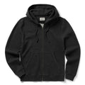 flatlay of The Weekend Hoodie in Coal Double Knit