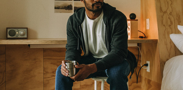 workshop header of The Weekend Hoodie in Coal Double Knit