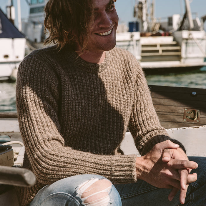 The Whaler Sweater in Alpaca Wool