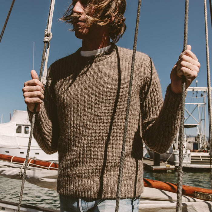 The Whaler Sweater in Alpaca Wool