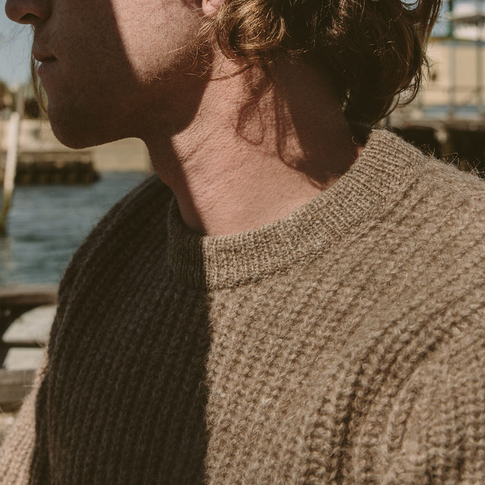 The Whaler Sweater in Alpaca Wool
