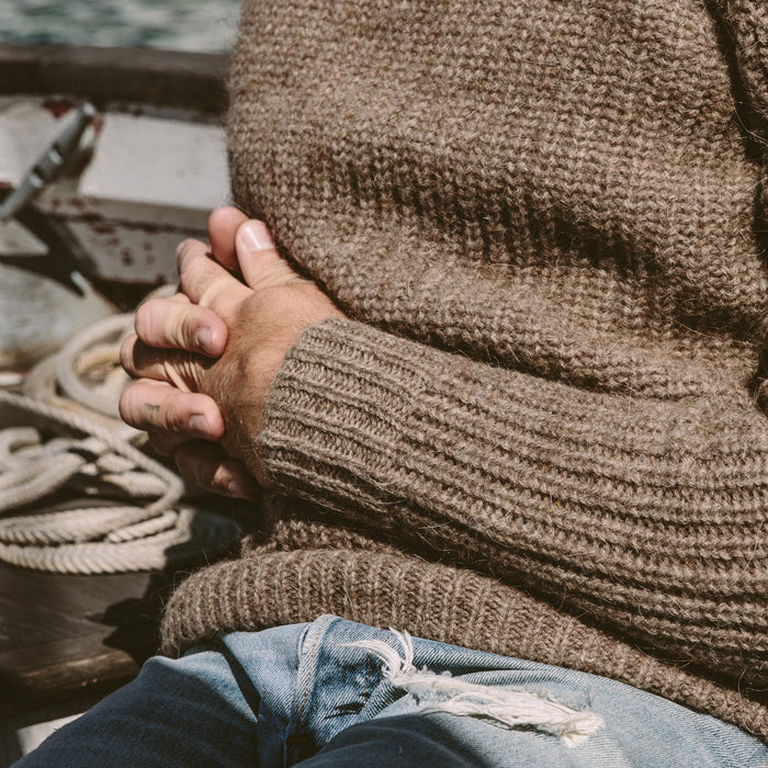 The Whaler Sweater in Alpaca Wool