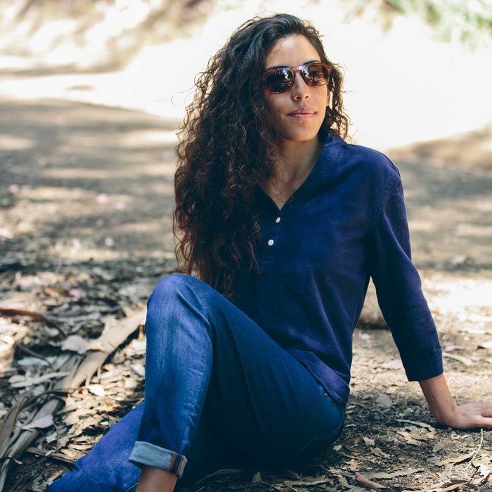 The Whitney Popover in Navy