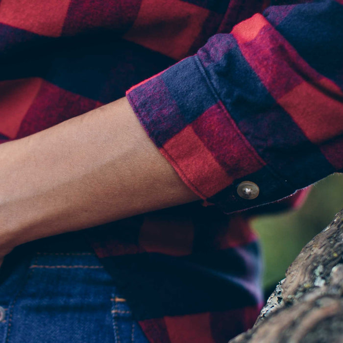 The Whitney Popover in Red Buffalo Plaid