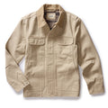 flatlay of The Workhorse Utility Jacket in Light Khaki Chipped Canvas