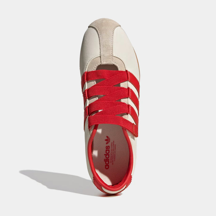 Tokyo MJ Womens Lifestyle Shoes (Cream White/Red/Gold Metallic)