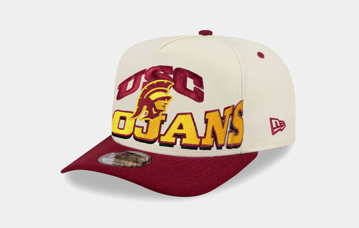 USC Trojans Archd 950AF Snapback Mens Hat (White/Red)