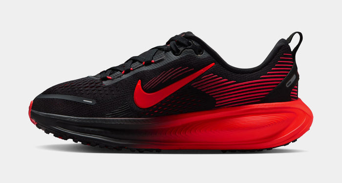 Vomero 18 Grade School Running Shoes (Black/Bright Crimson/University Red)