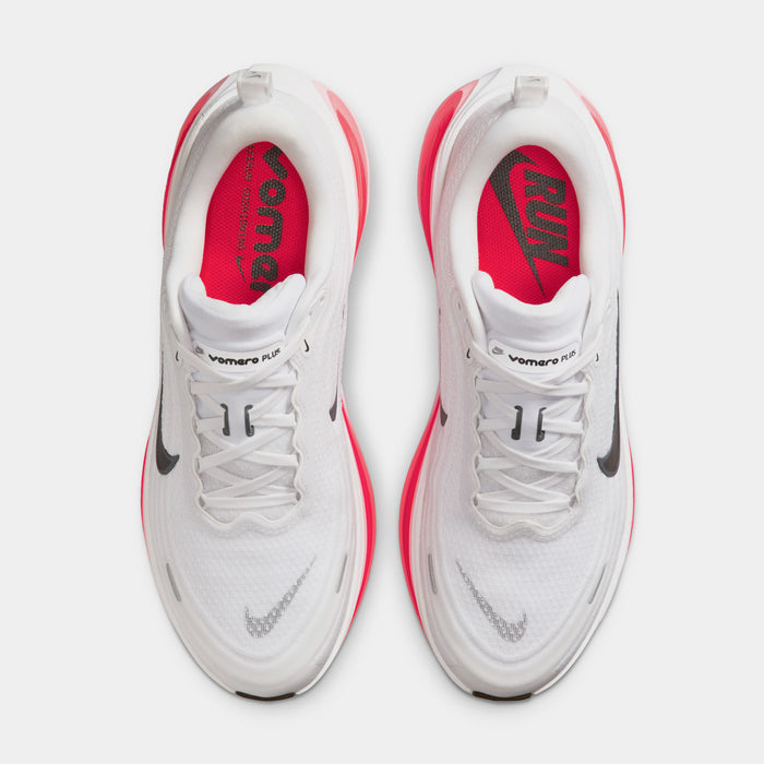 Vomero Plus Mens Running Shoes (White/Black/Bright Crimson)