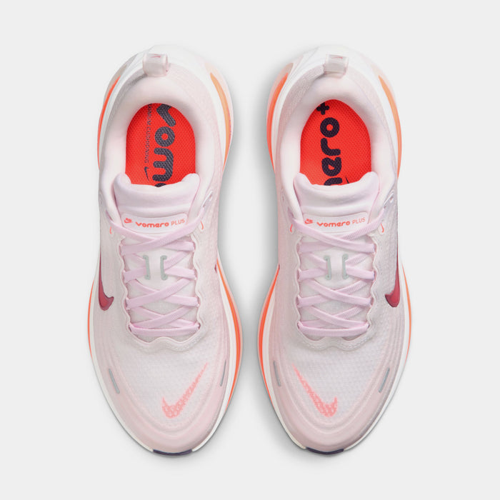 Vomero Plus Womens Running Shoes (Pearl Pink/Team Crimson)