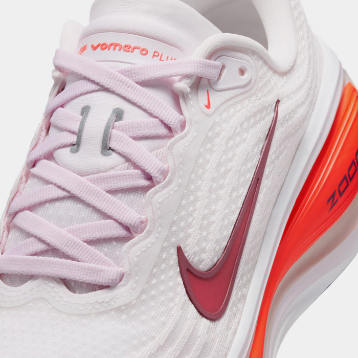 Vomero Plus Womens Running Shoes (Pearl Pink/Team Crimson)