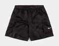 Voyage Solid Cargo 7" Volley Mens Shorts (Black/White)